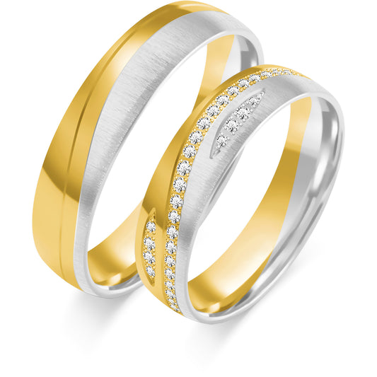 Zorena 5.00 mm + 5.00 mm - 0,36 ct. Diamanten
