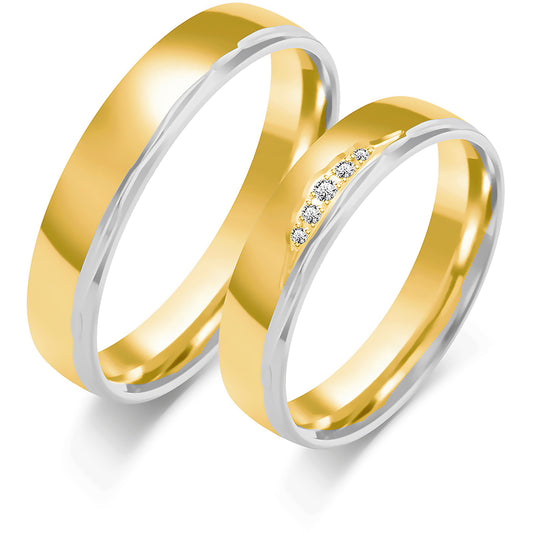 Devonna 4.50 mm + 4.50 mm - 0,039 ct. Diamanten