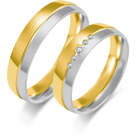 Elariona 5.00 mm + 5.00 mm - 0,05 ct. Diamanten