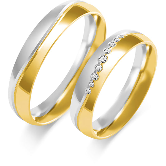Felindra Rose 4.50 mm + 4.50 mm - 0,07 ct. Diamanten