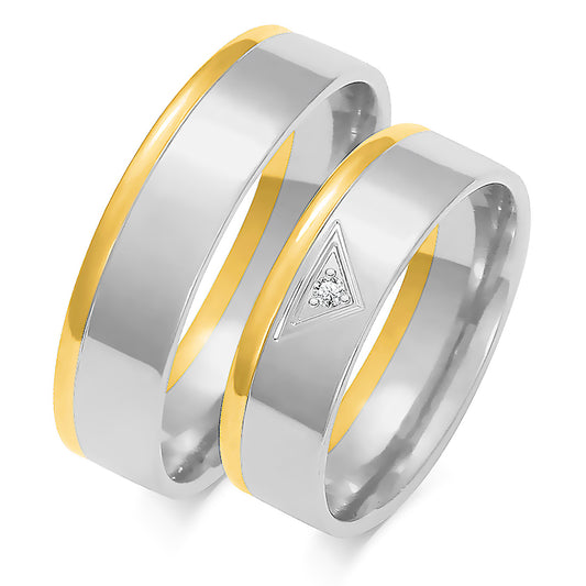 Xavaria 6.00 mm + 6.00 mm - 0,022 ct. Diamanten