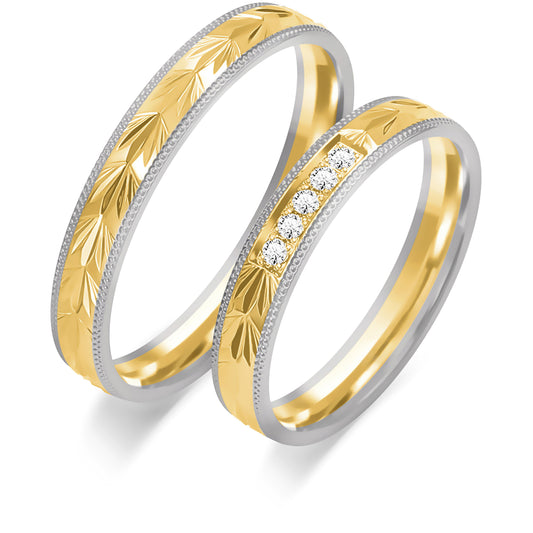 Verissia 3.50 mm + 3.50 mm - 0,045 ct. Diamanten