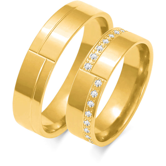 Zoravelle 5.50 mm + 5.50 mm - 0,162 ct. Diamanten