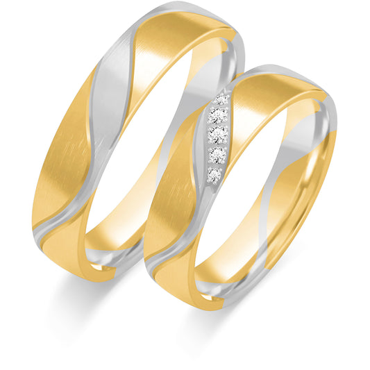 Fayrelia 4.50 mm + 4.50 mm - 0,047 ct. Diamanten