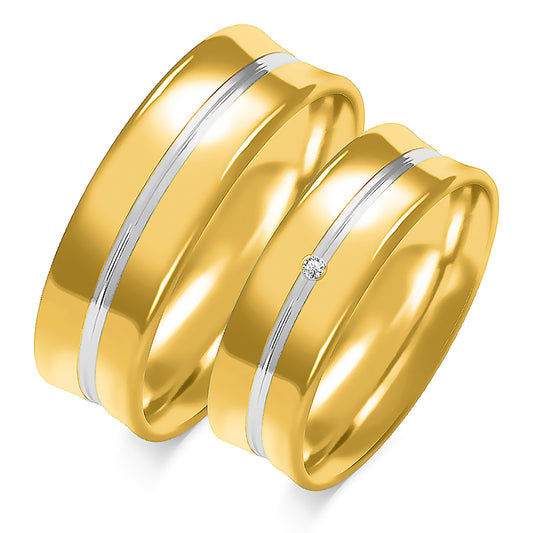 Ariavine 6.00 mm + 6.00 mm - 0,009 ct. Diamanten