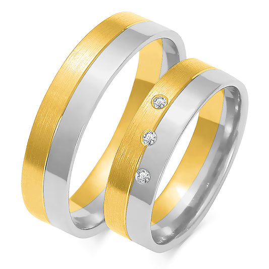 Brilindra 5.50 mm + 5.50 mm - 0,042 ct. Diamanten