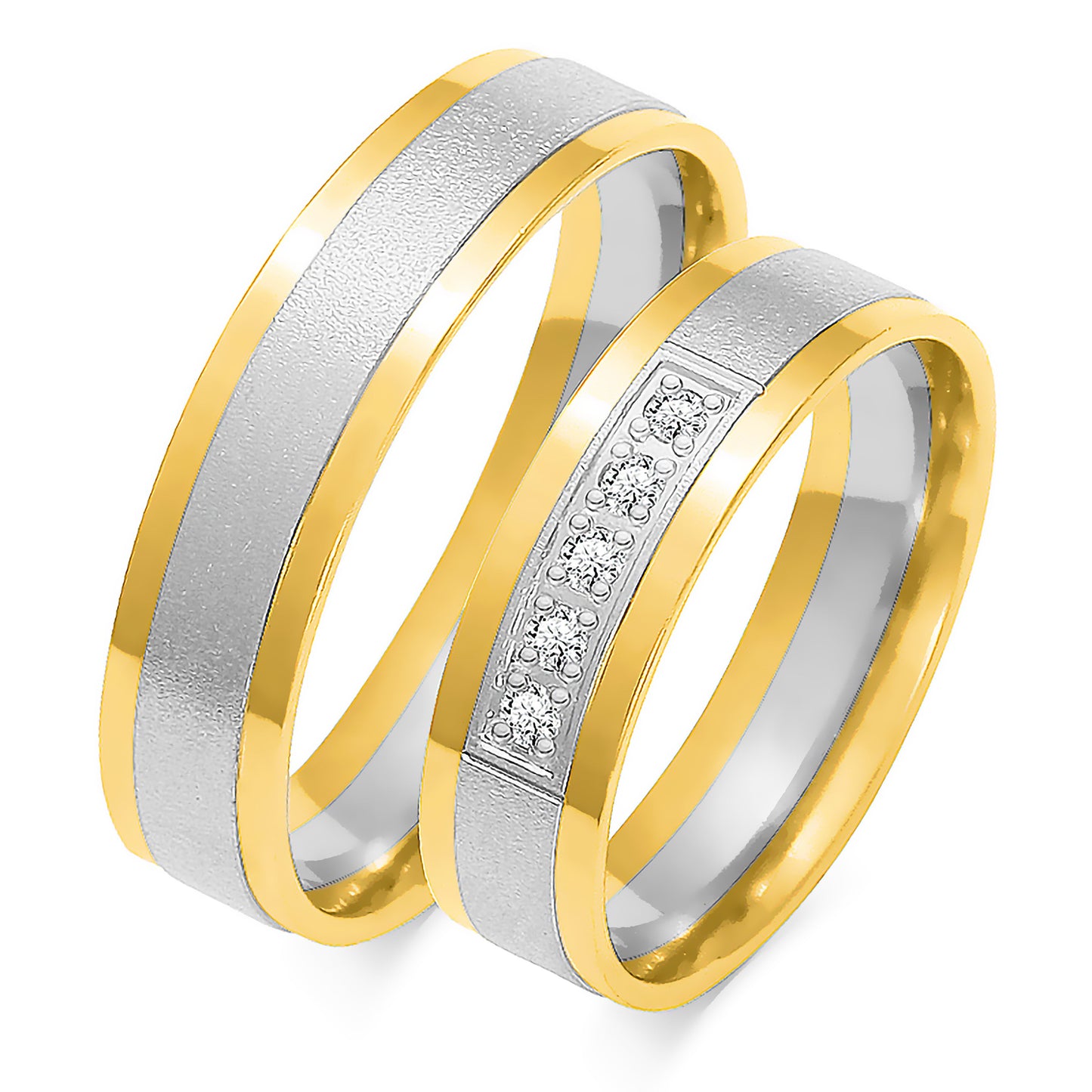 Caelissa 5.50 mm + 5.50 mm - 0,11 ct. Diamanten