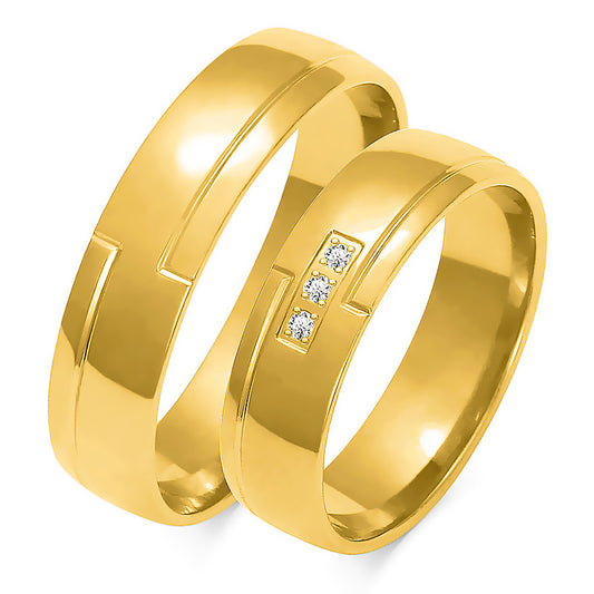 Deliselle 5.50 mm + 5.50 mm - 0,027 ct. Diamanten