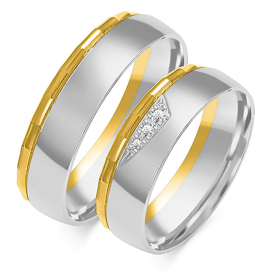 Giselora 6.00 mm + 6.00 mm - 0,045 ct. Diamanten