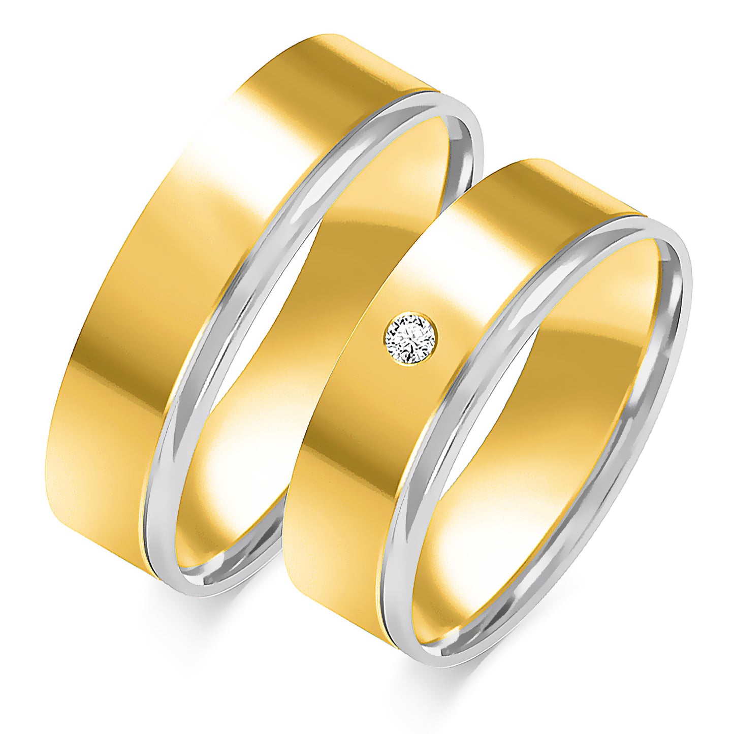 Aureliana 6.00 mm + 6.00 mm - 0,022 ct. Diamanten
