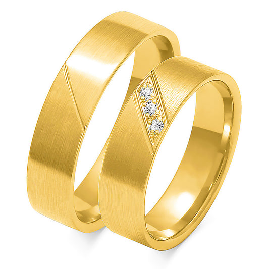 Hesperelle 5.50 mm + 5.50 mm - 0,042 ct. Diamanten