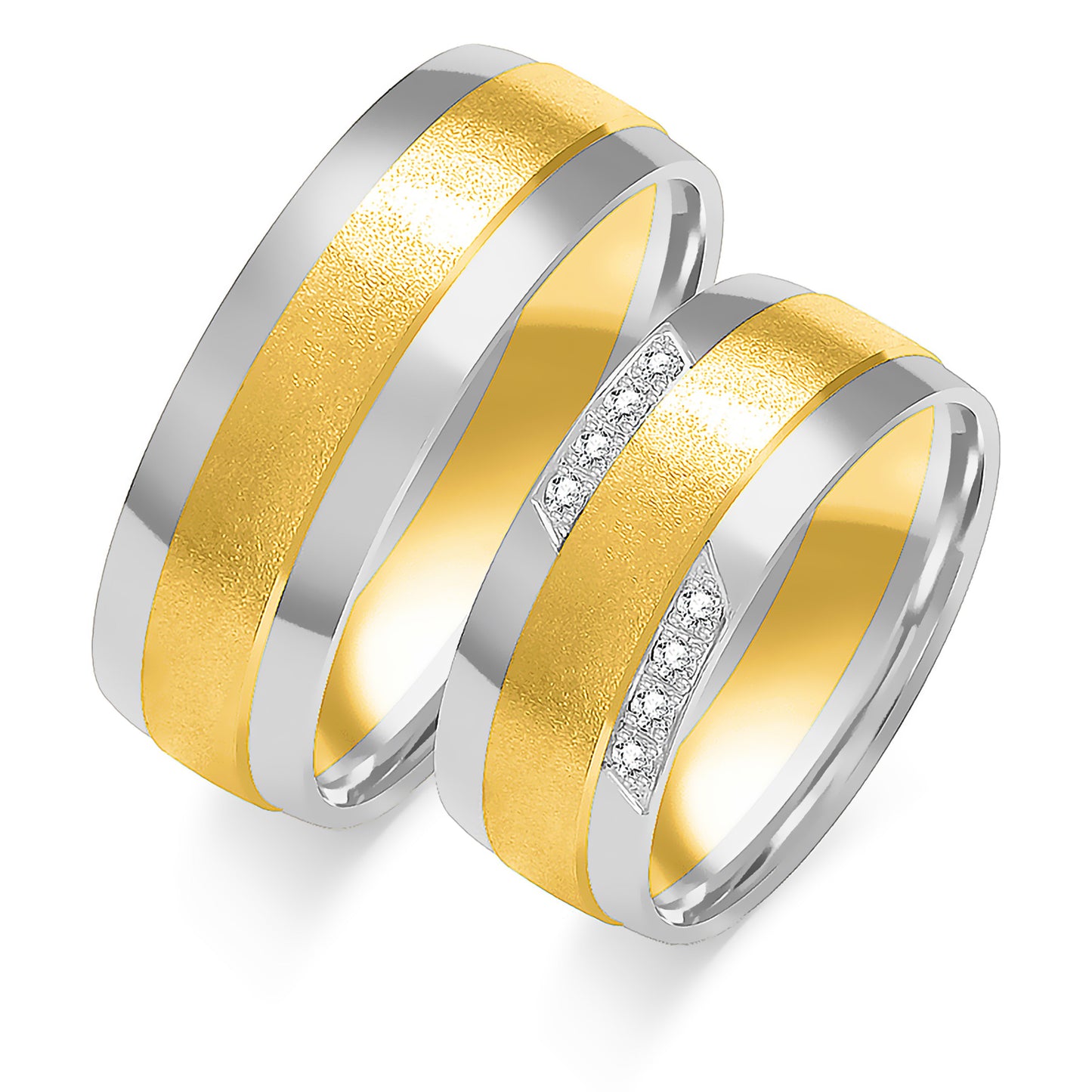 Nymissa 7.50 mm + 7.50 mm - 0,072 ct. Diamanten