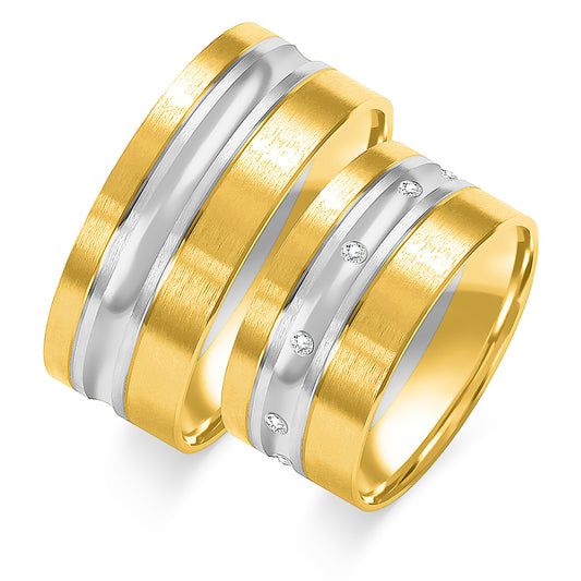 Odelira 9.00 mm + 9.00 mm - 0,09 ct. Diamanten