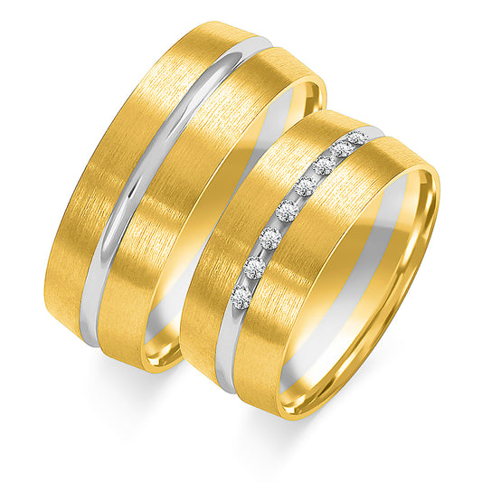 Rosavira 8.00 mm + 8.00 mm - 0,112 ct. Diamanten