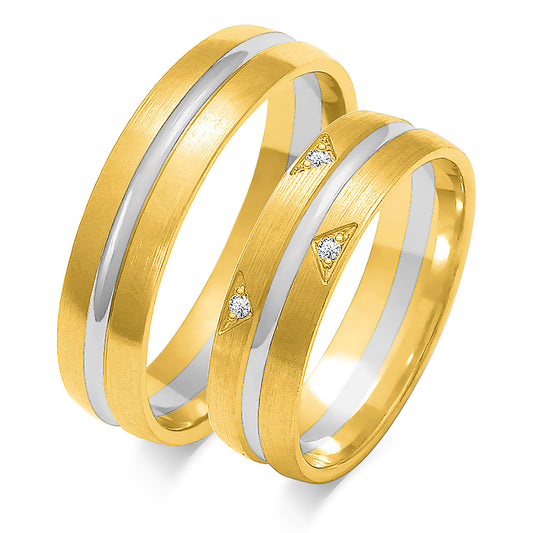 Saralyn 5.50 mm + 5.50 mm - 0,027 ct. Diamanten