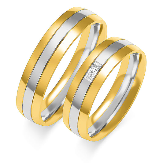 Xenelisse 5.50 mm + 5.50 mm - 0,087 ct. Diamanten