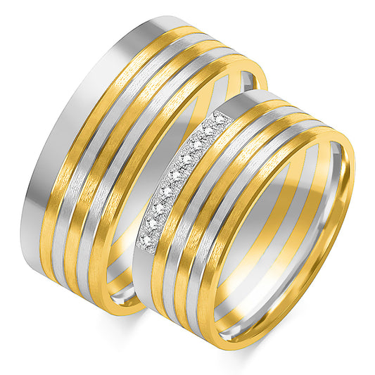 Alvaria 7.50 mm + 7.50 mm - 0,081 ct. Diamanten