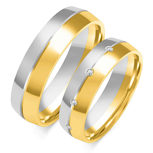 Maristella 5.50 mm + 5.50 mm - 0,14 ct. Diamanten