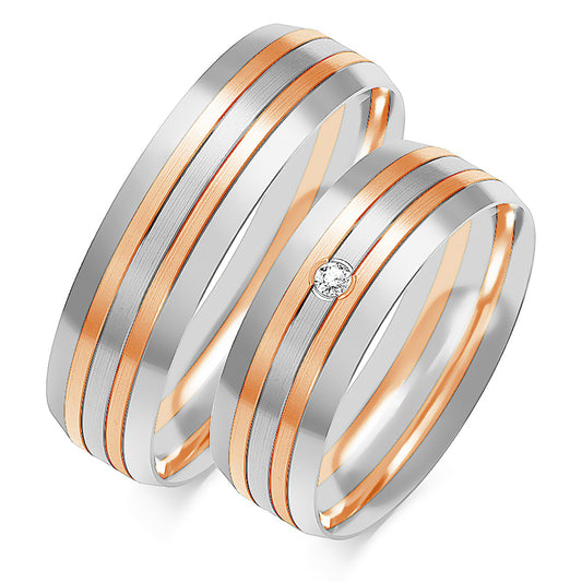 Fioravyn 6.00 mm + 6.00 mm - 0,014 ct. Diamanten