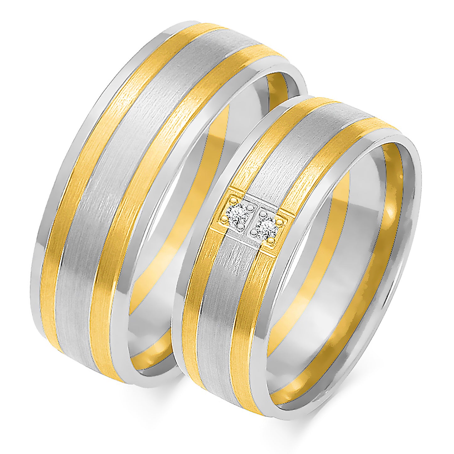 Hilara 7.00 mm + 7.00 mm - 0,028 ct. Diamanten