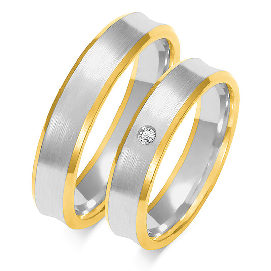 Karivelle 5.00 mm + 5.00 mm - 0,022 ct. Diamanten