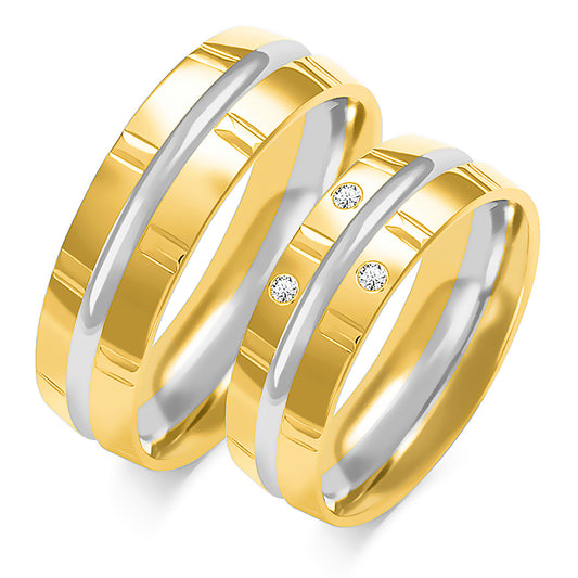 Vivessia 6.00 mm + 6.00 mm - 0,042 ct. Diamanten