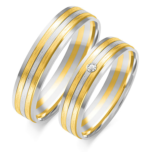 Lorindra 5.00 mm + 5.00 mm - 0,009 ct. Diamanten