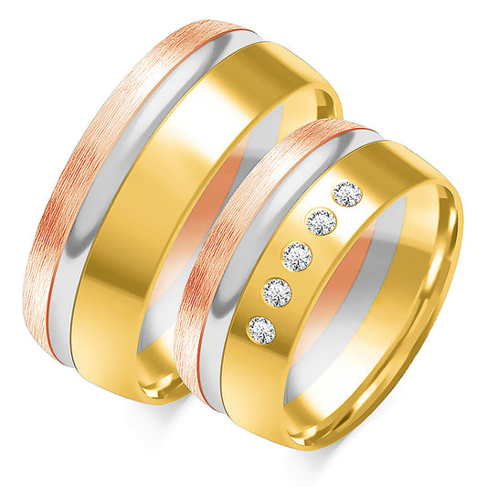 Mirellana 9.00 mm + 9.00 mm - 0,11 ct. Diamanten