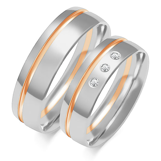Norellia 6.00 mm + 6.00 mm - 0,066 ct. Diamanten