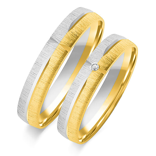 Oravelle 4.20 mm + 4.20 mm - 0,014 ct. Diamanten