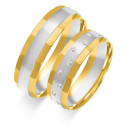 Quilaris 6.00 mm + 6.00 mm - 0,18 ct. Diamanten