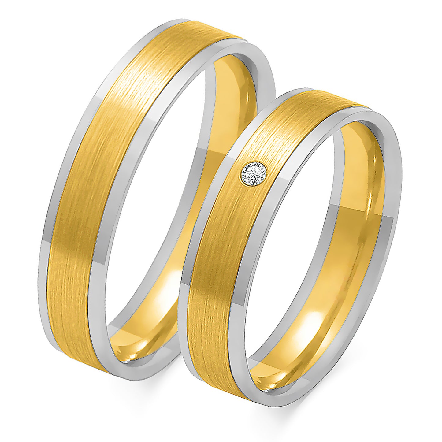Revalia 5.00 mm + 5.00 mm - 0,022 ct. Diamanten