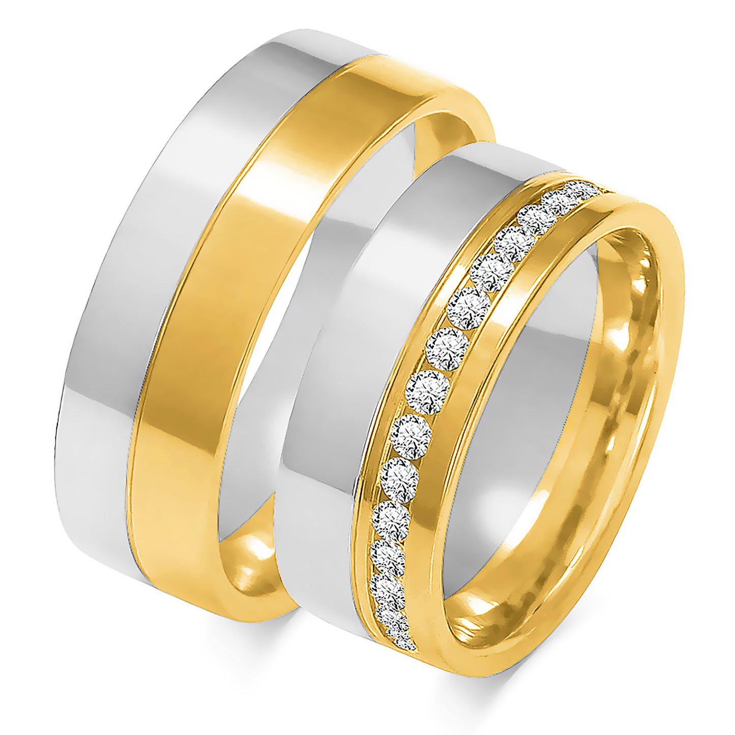 Wisterelle 7.50 mm + 7.50 mm - 0,66 ct. Diamanten