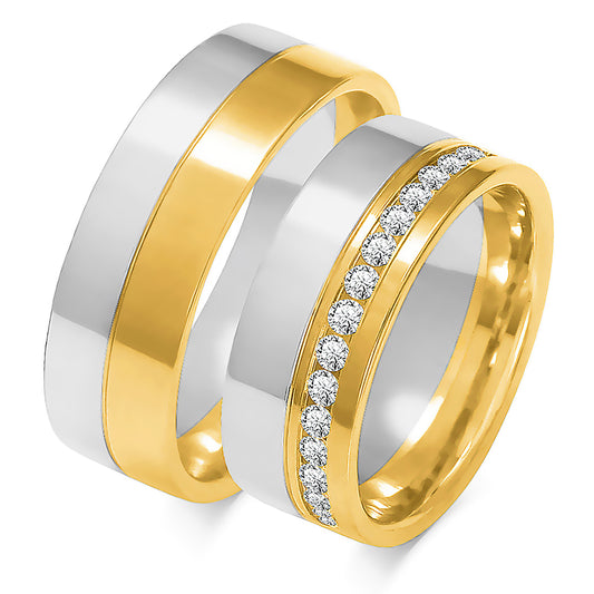Wisterelle 7.50 mm + 7.50 mm - 0,66 ct. Diamanten