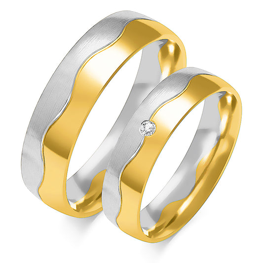 Ysadora 5.00 mm + 5.00 mm - 0,022 ct. Diamanten