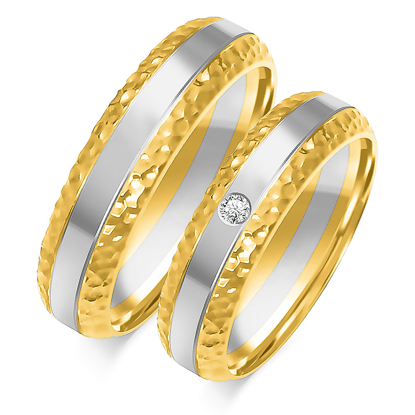 Zavira 5.50 mm + 5.50 mm - 0,022 ct. Diamanten