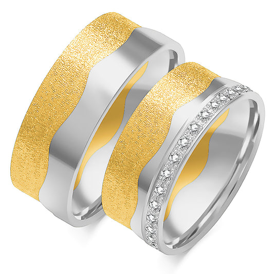 Dalinessa 8.00 mm + 8.00 mm - 0,27 ct. Diamanten