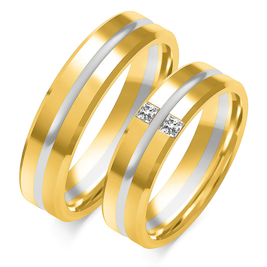 Selendria 5.50 mm + 5.50 mm - 0,102 ct. Diamanten