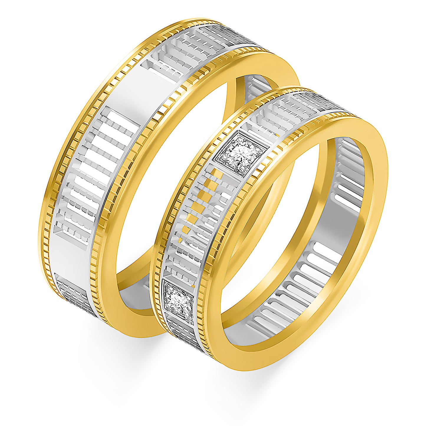 Wenlissa 6.50 mm + 6.50 mm - 0,325 ct. Diamanten