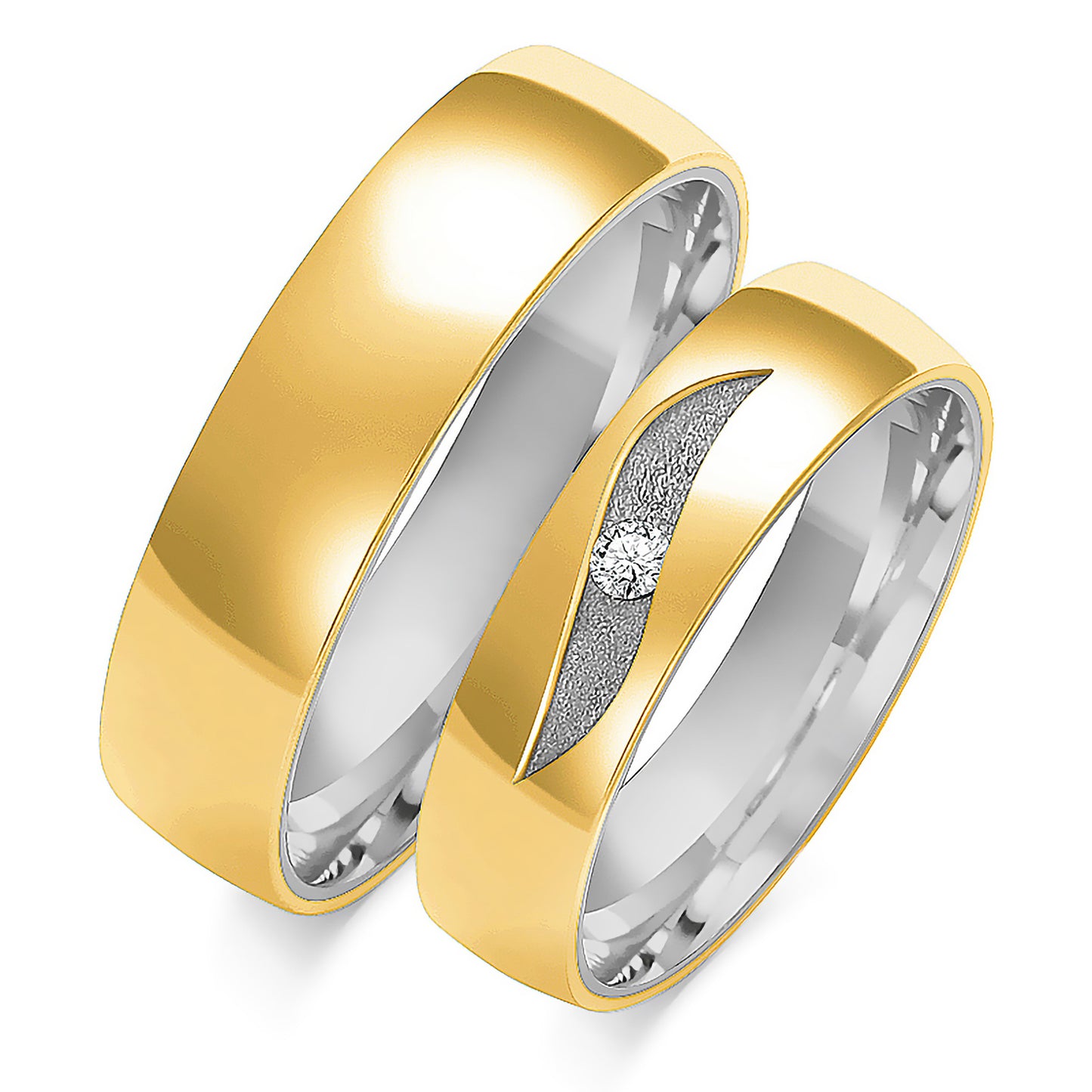 Yvonessa 5.50 mm + 5.50 mm - 0,033 ct. Diamanten