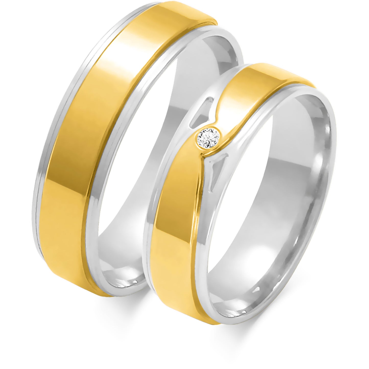Zalissara 5.50 mm + 5.50 mm - 0,033 ct. Diamanten