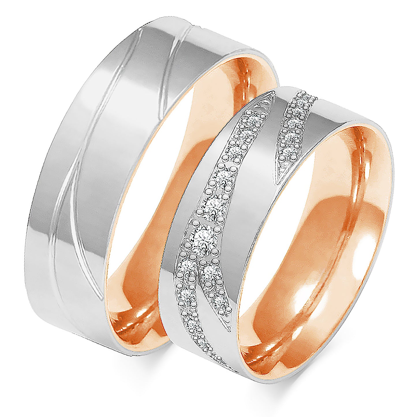 Presaria 7.00 mm + 7.00 mm - 2,534 ct. Diamanten