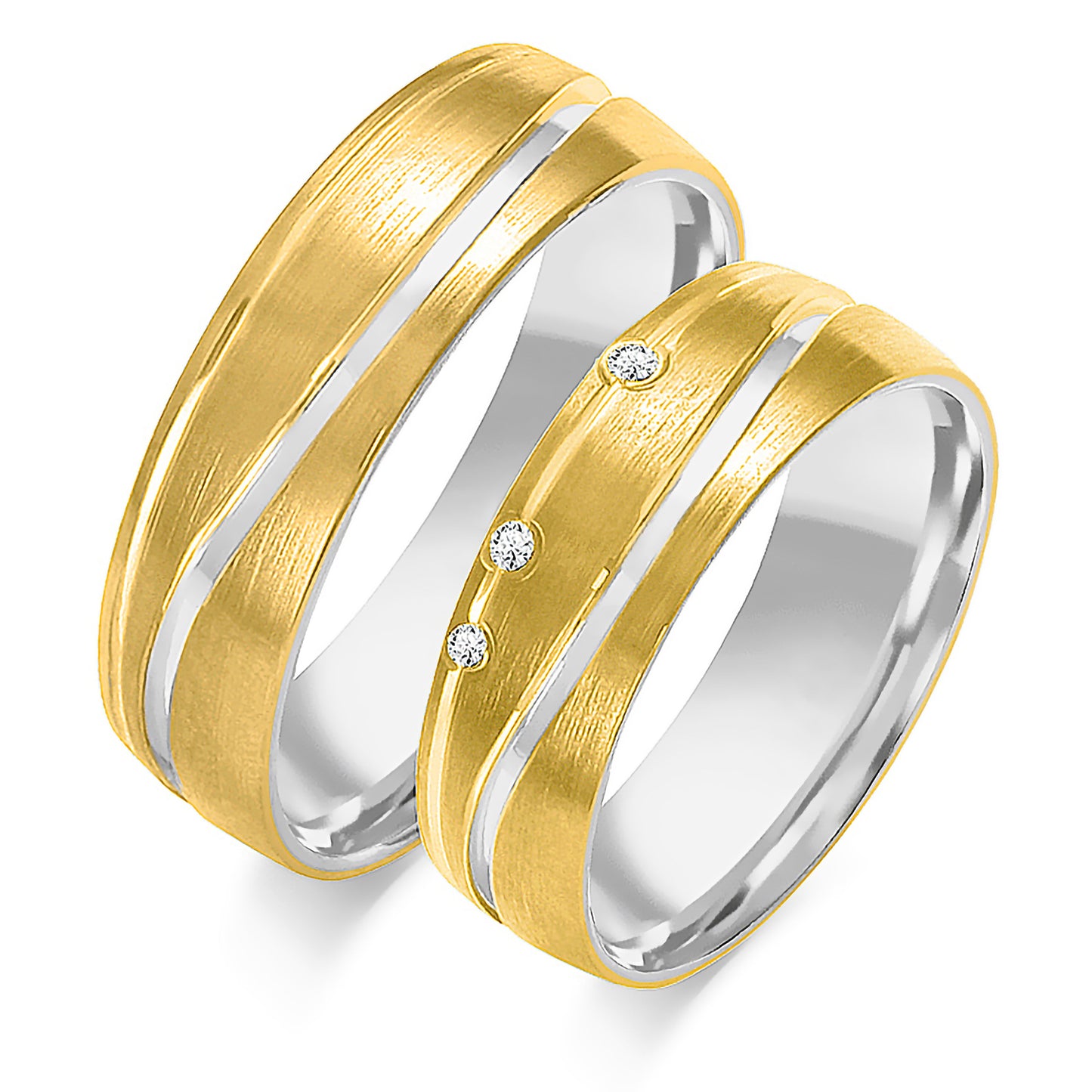 Noralisse 6.00 mm + 6.00 mm - 0,027 ct. Diamanten