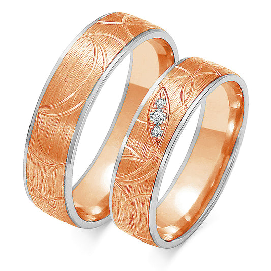 Presaria 5.50 mm + 5.50 mm - 0,04 ct. Diamanten