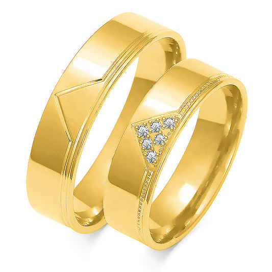 Tivaria 5.50 mm + 5.50 mm - 0,054 ct. Diamanten