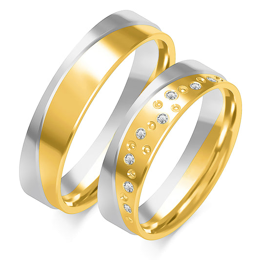 Presaria 5.00 mm + 5.00 mm - 0,072 ct. Diamanten