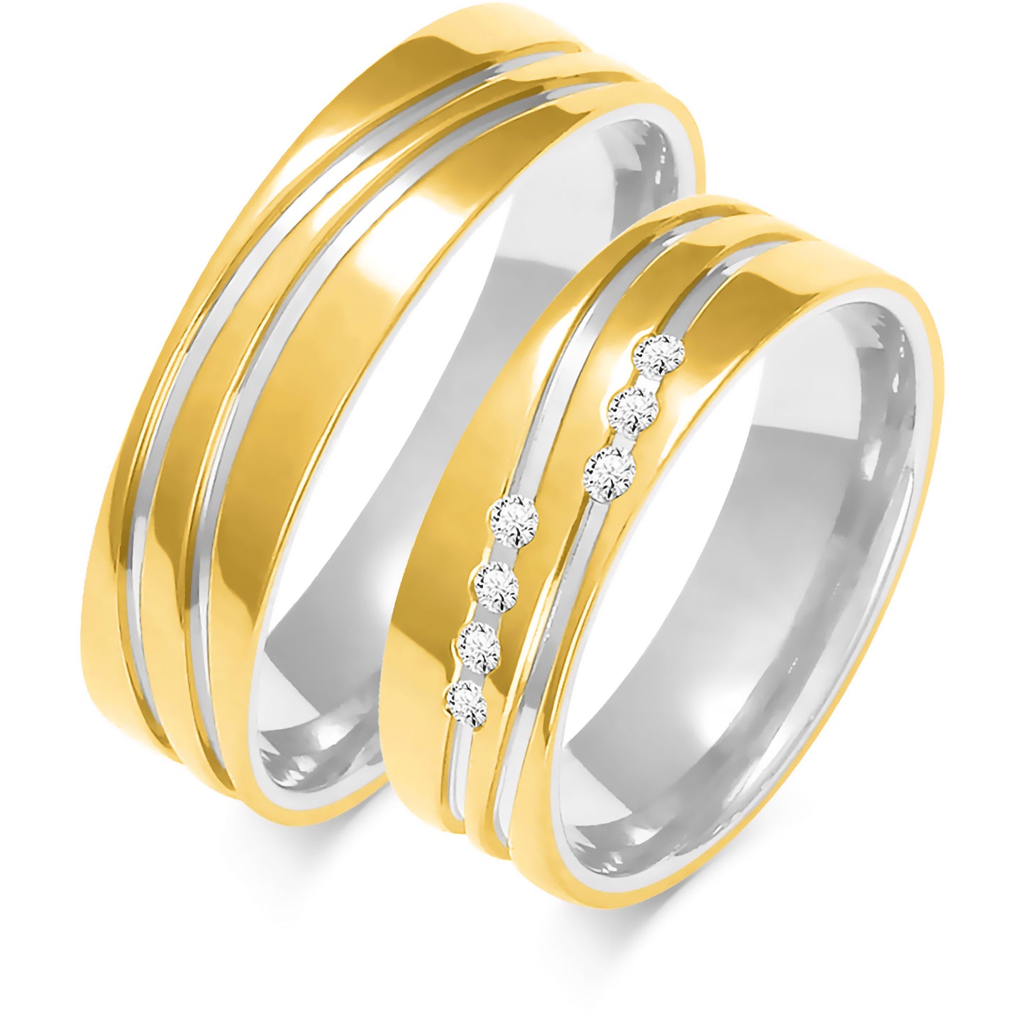Salloria 6.00 mm + 6.00 mm - 0,098 ct. Diamanten