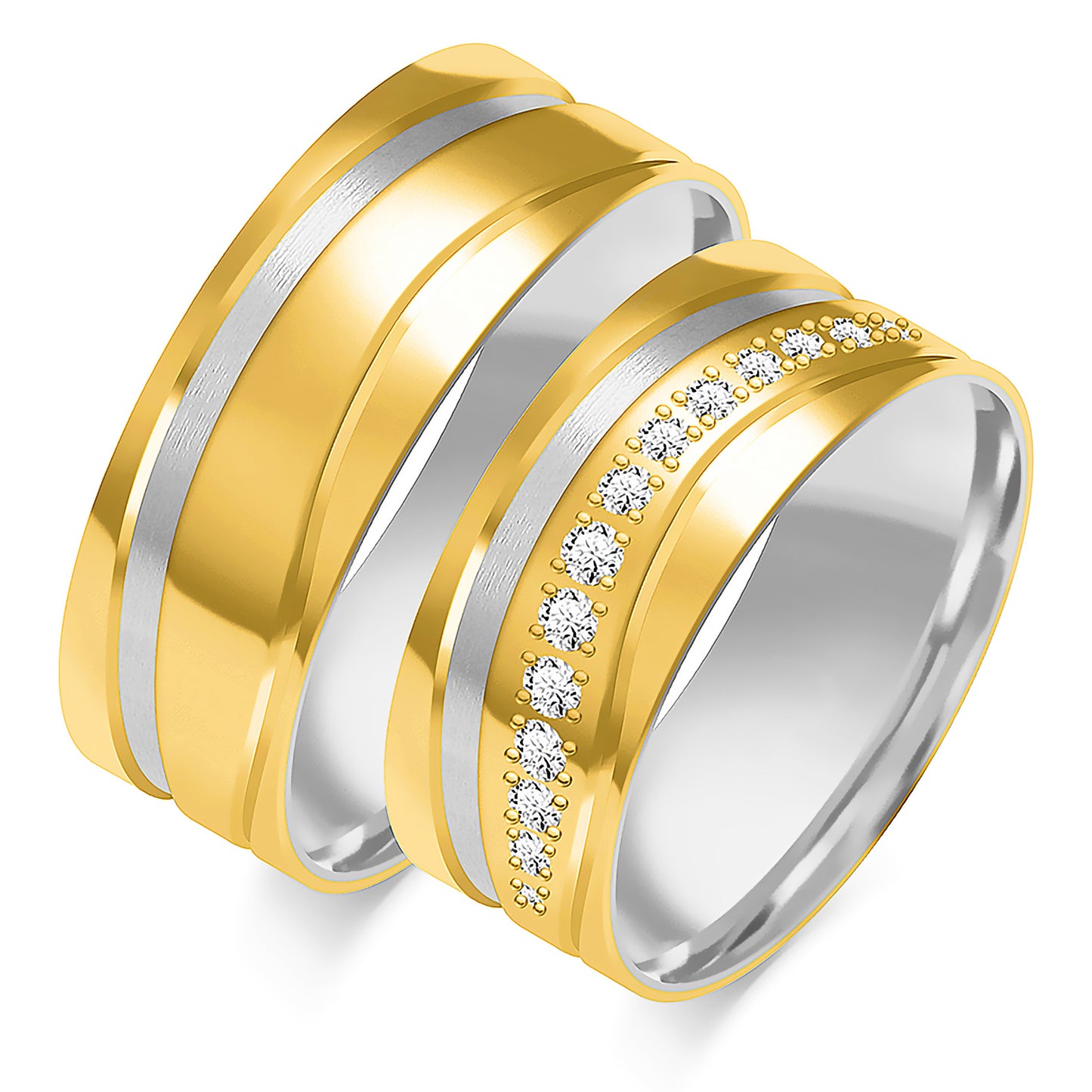 Valionne 8.00 mm + 8.00 mm - 0,24 ct. Diamanten