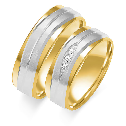 Salloria 6.50 mm + 6.50 mm - 0,05 ct. Diamanten