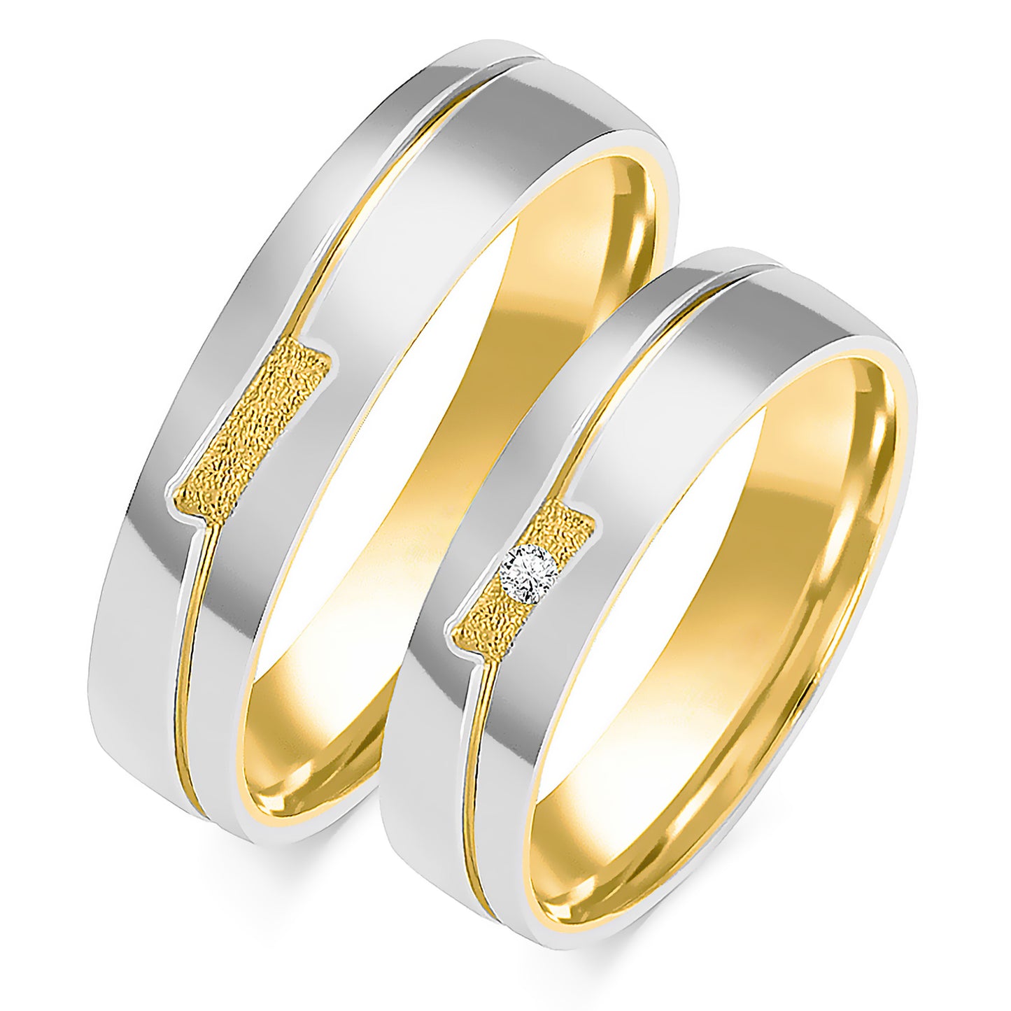 Seraphina Grace 5.00 mm + 5.00 mm - 0,014 ct. Diamanten